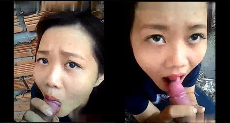 Bạn gái mút của quý ở vườn sau nhà